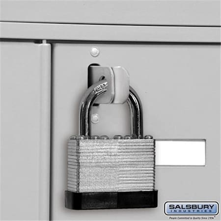 Salsbury Industries Salsbury 19925 Key Padlock With Built-In Hasp 19925